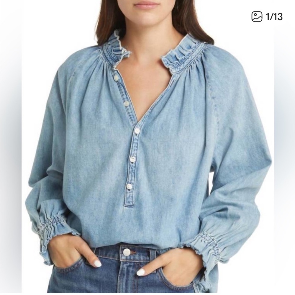 NEW CITIZENS OF HUMANITY cut off iris top in rowan new no tags size small